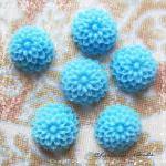 6 Resin Chrysanthemum Mum F..