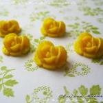 6 Resin Roses Cabochons Flower Accessory 18x17x8mm