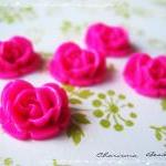 36 Resin Roses Cabochons Fl..