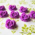 36 Resin Roses Cabochons Flower Accessory 18x17x8mm