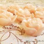 18 Resin Roses Cabochons Flower Accessory 22x22x12mm